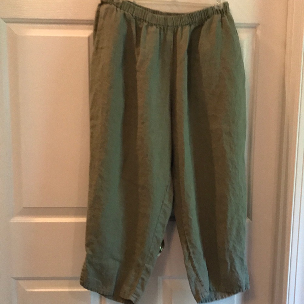 Flax cropped pant size Large